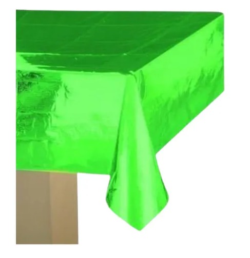 Mantel Metalizado Verde 2,74 Mts X 1,37 Mts