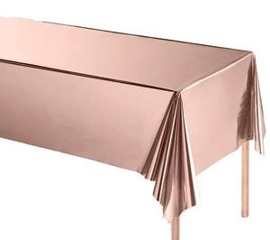 Mantel Metalizado Rosa Gold 2,74 Mts X 1,37 Mts