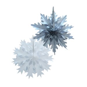 Copos de Nieve Snow Flakes 24cm x2 Unidades
