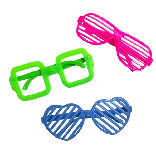 Anteojo Sin Vidrio Modelos y Colores FLUO (Plastico)