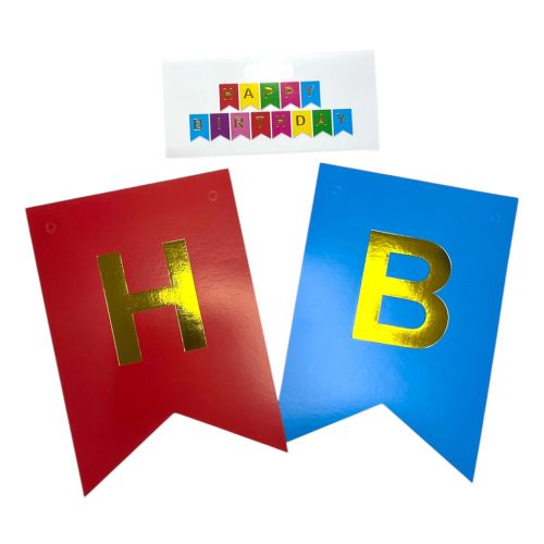 Banderin Happy Birthday Multicolor