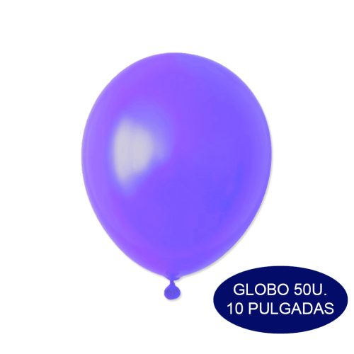 Globos Color Lila 10 Pulgadas 50 Unidades