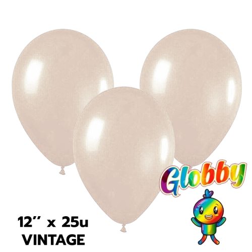 Globo Globby Liso Vintage 12 Pulgadas Fosil x25u