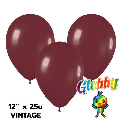 Globo Globby Liso Vintage 12 Pulgadas Velvet x25u