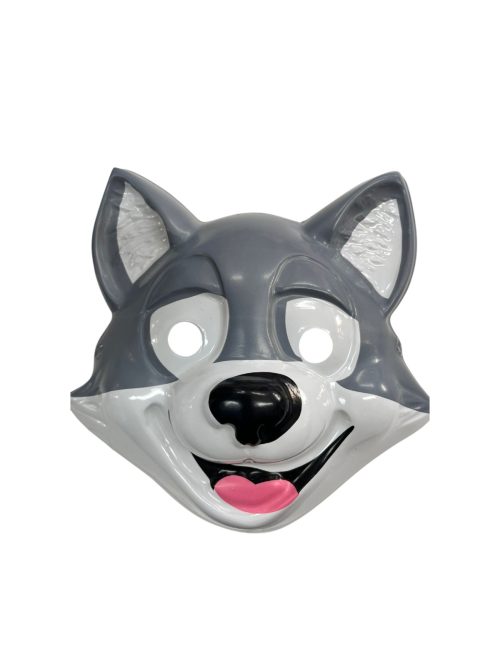 Mascara Careta Plástica Lobo x1 Unidad