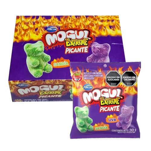 Caja Gomitas Mogul Ositos Extreme Picante 30gr x12u