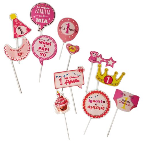 Photo Props MI PRIMER AÑITO NENA X 12 Unidades CARTON