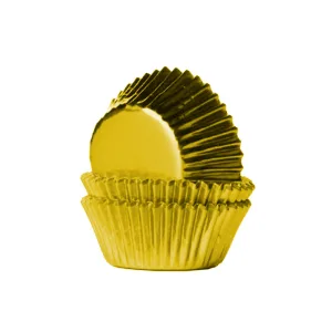 Pirotines Cupcakes Nº10 - Dorado Metalizado x10 Unidades