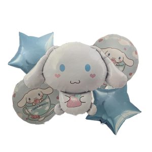 Set de Globos Metalizados Cinnamoroll 5 Piezas