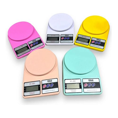 Balanza Electrónica Digital a Pila 10 KG Colores Surtidos