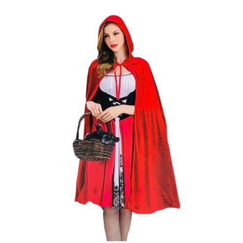Disfraz Capa Caperucita Roja Premium ADULTO Talle Unico