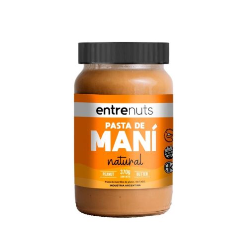Pasta de Mani ENTRENUTS Natural x370g