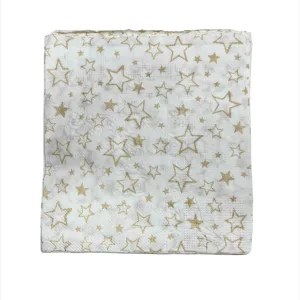 Servilleta de Papel Estrellas Doradas x20 Unidades Naptres