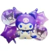 Set de Globos Metalizados Kuromi 5 Piezas