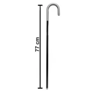 Bastón Corvo Mango Plata 77 cm