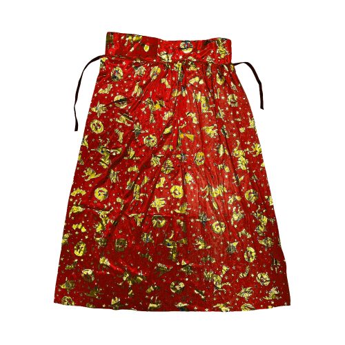 Capa de Niño Roja Estampa Dorada Halloween x1u