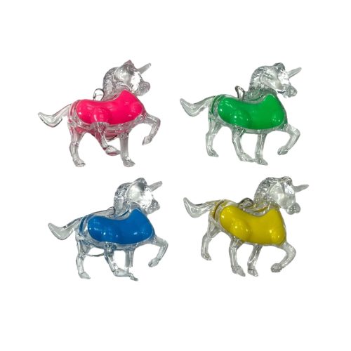 Llavero Unicornio Luminoso Colores Surtidos x1 Unidad