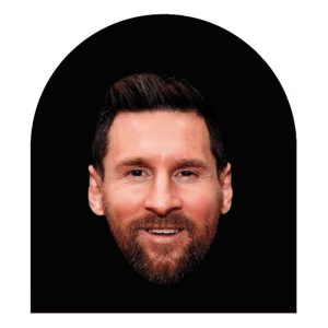Mascara Tela Realista Messi x1 TRIES