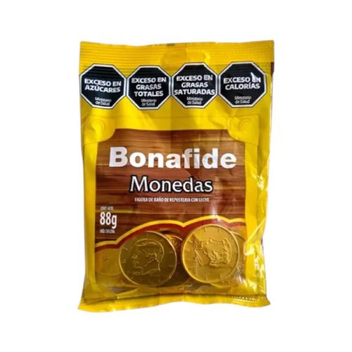 Monedas PIRATA de Chocolate BONAFIDE 88Grs