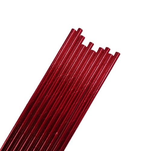 Sorbete Polipapel Metalizado Rojo x20 Unidades