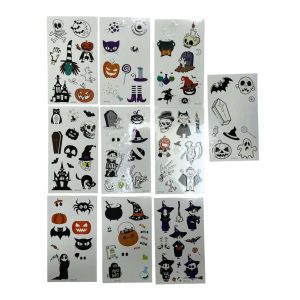 Tatuajes Temporal Infantiles Halloween GLOW x10 Planchas