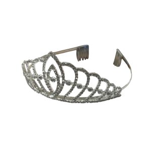 Alternative view of Tiara Princesa Strass Plateada Premium