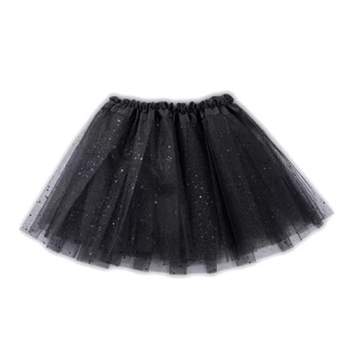 Pollera Tutú con Tul Color NEGRO ADULTOS