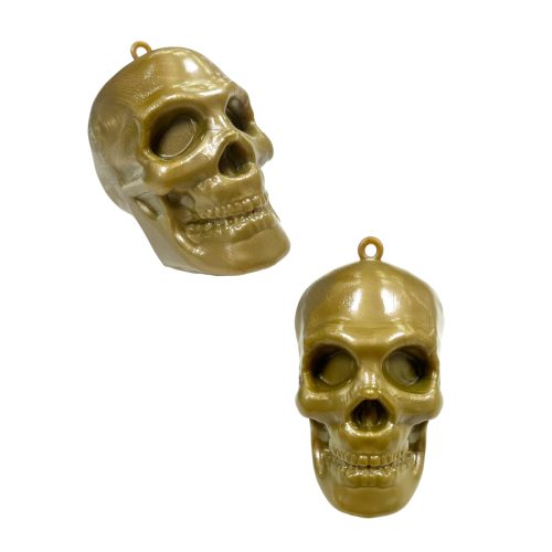 Adorno Calavera Halloween Dorada x1u