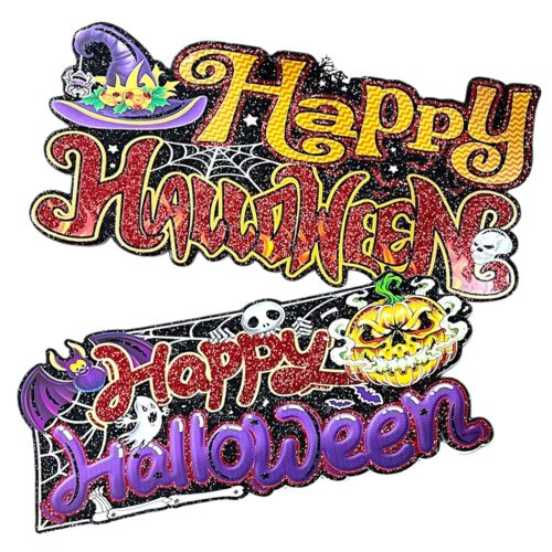 Adorno Puerta Halloween con Brillo Modelos Surtidos 43 x 20 cm - Imagen 2