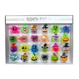 Anillos Tenebrosos Halloween LED GLOW x1u Modelos Surtidos