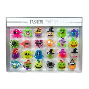 Anillos Tenebrosos Halloween LED GLOW x1u Modelos Surtidos