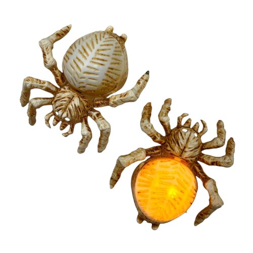 Adorno Vela Araña Blanca (Luz Cálida) (LED) x1u