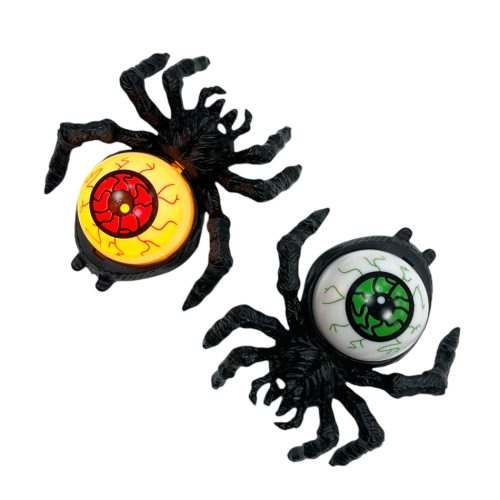 Adorno Vela Araña Negra Con Ojo (Luz Cálida) (LED) x1u