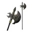 Arma Medieval Hacha Dorada de Plástico