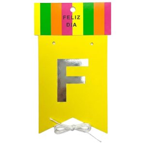 Banderin FELIZ DIA MULTICOLOR Fluo