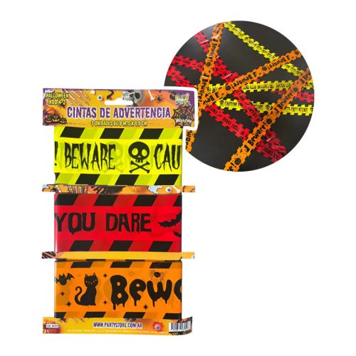Cintas de Advertencia Halloween - Pack x3 Unidades 9 MTS