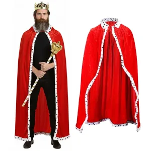 Capa de Rey Roja Talle Unico 120 cm