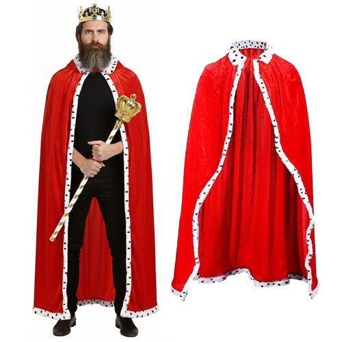 Capa de Rey Roja Talle Unico 120 cm