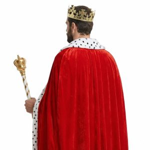Alternative view of Capa de Rey Roja Talle Unico 120 cm