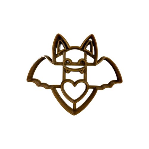 Cortante Marcador Murcielago Halloween Con Corazon