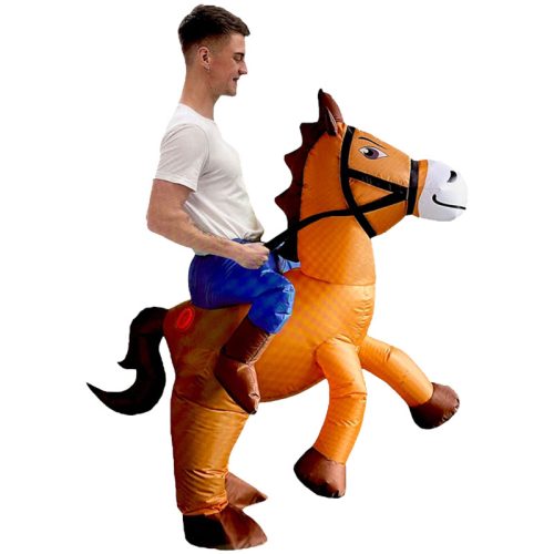 Disfraz Inflable Caballo Jinete Adulto