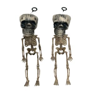 Adorno Colgante Esqueleto Halloween Cabezones x2u