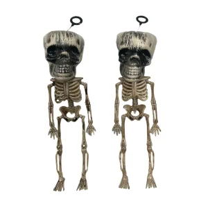 Adorno Colgante Esqueleto Halloween Cabezones x2u