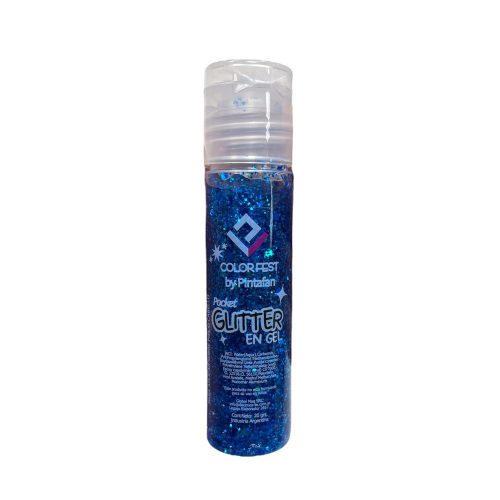 Glitter en Gel Azul x20Grs Pintafan