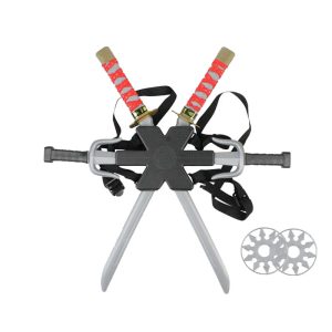 Kit Ninja Sais - (Espadas Dobles + 2 Sais + 2 Shurikens)