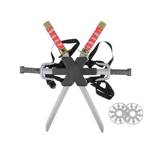 Kit Ninja Sais - (Espadas Dobles + 2 Sais + 2 Shurikens)