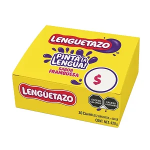 LENGUETAZO FRAMBUESA X32 Unidades Pinta Lengua
