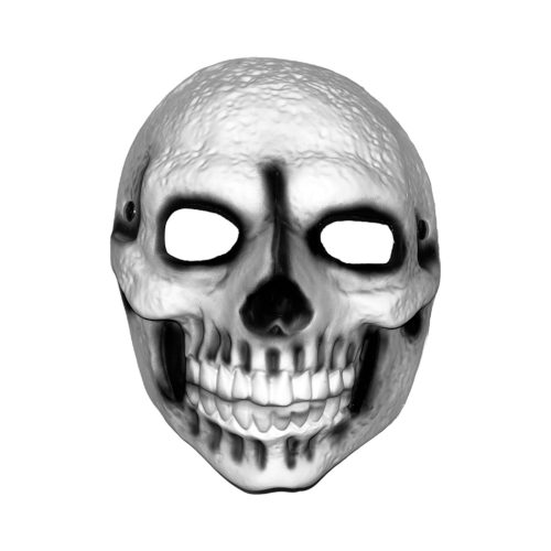 Mascara Poliuretano Calavera Con Dientes Blanca