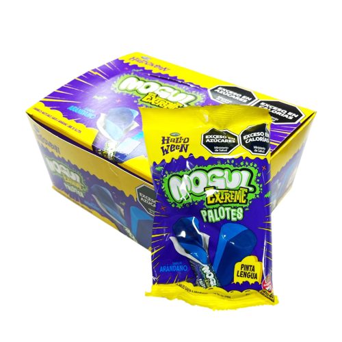 Caja Caramelos Mogul Extreme Palotes Acidos PintaLengua 48gr x8u