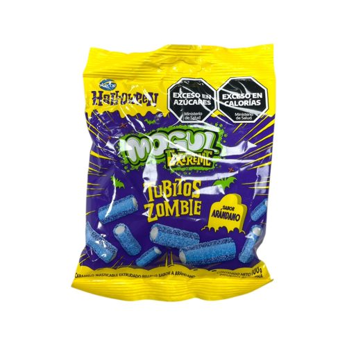 Bolsa Caramelos Mogul Extreme Acidos Tubitos Zombie x100gr